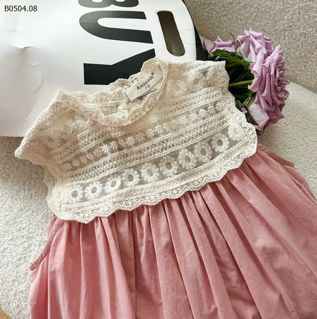 Váy bé gái phối ren AMBB -sỉ 152k