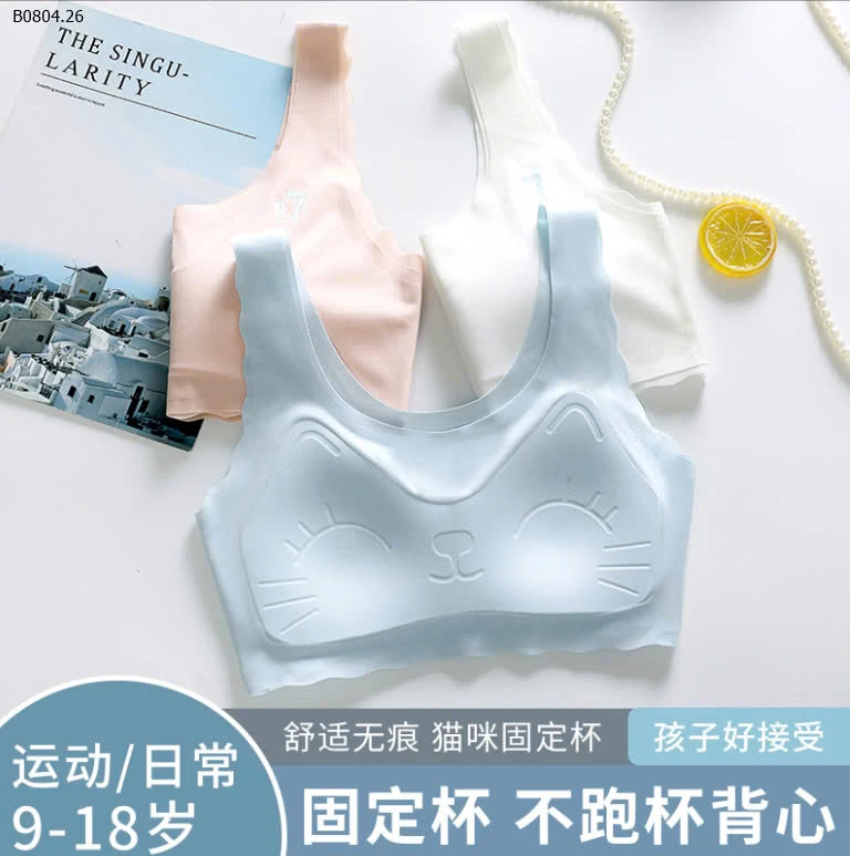 ÁO LÓT LÁ KÈM MÚT CHỐNG LỘ CHO BÉ GÁI6-sỉ 41k
