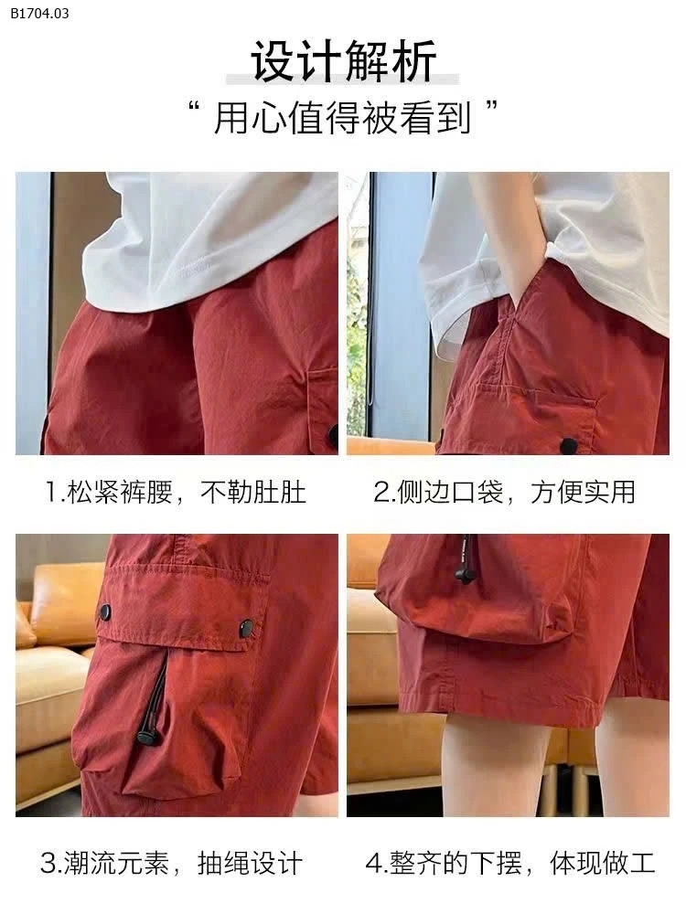 QUẦN TÚI HỘP CHO BÉ TRAI -Sỉ 91k