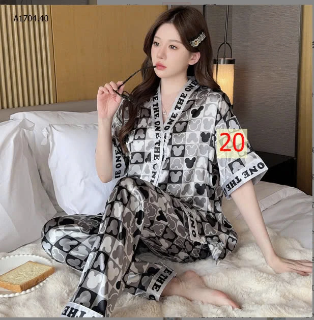 BST BỘ NGỦ PIJAMA CỘC TAY NỮ -Sỉ 99k
