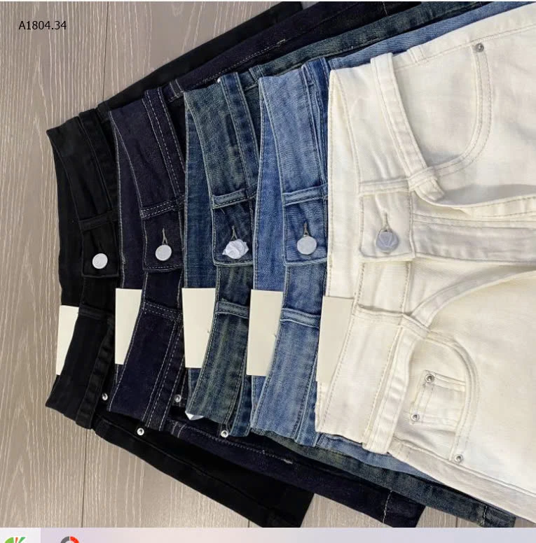 QUẦN SOOC JEAN PHỐI DÂY CHO NỮ  - sỉ 197k