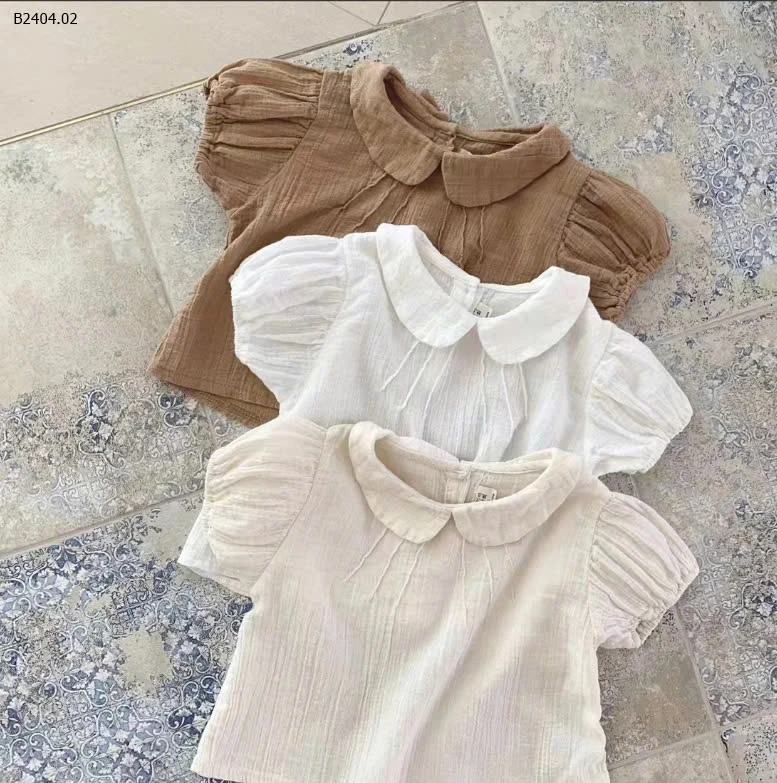 ÁO SƠ MI CỔ SEN SIZE NHÍ -sỉ 117k