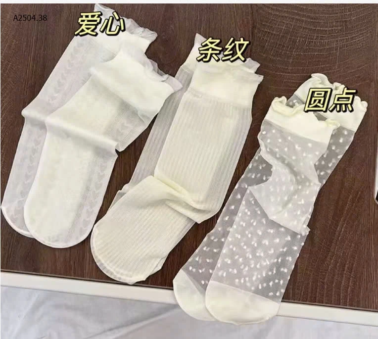 SET 10 đôi mix đủ mẫu tất ren hè siêu xinh-sỉ 63k/set 10đ mix màu