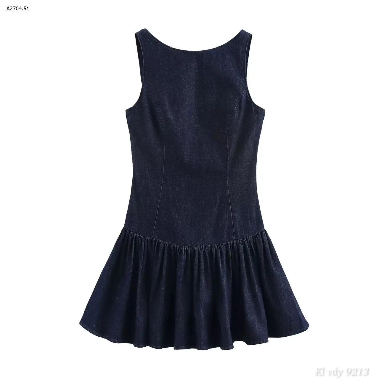VÁY XẾP LY DENIM KASLEAD sỉ 229k