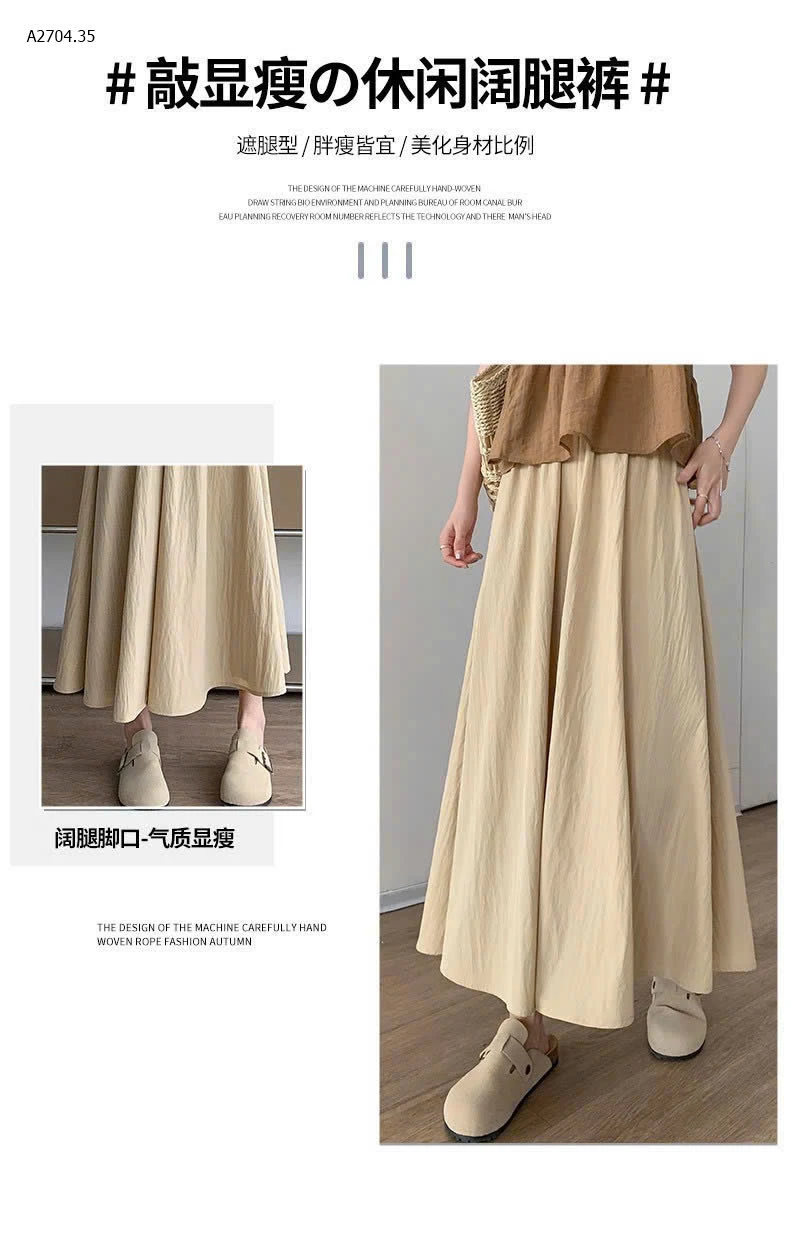 Quần ống rộng giả váy  - sỉ 98k