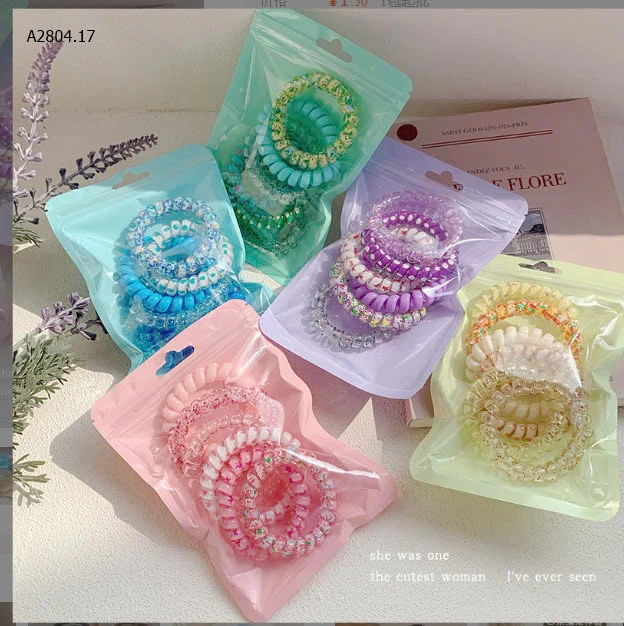 SET 6 DÂY BUỘC TÓC CHO NỮ -sỉ 28k/set 6c 