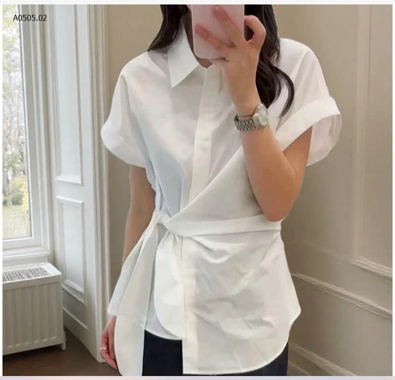ÁO SƠ MIi CỘC TAY VẠT CHÉO ANNA-sỉ 173k