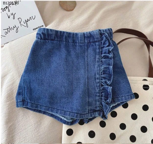 SET ÁO 2 DÂY VIỀN REN MIX QUẦN SHORT JEAN BÉ GÁI  - sỉ 125k