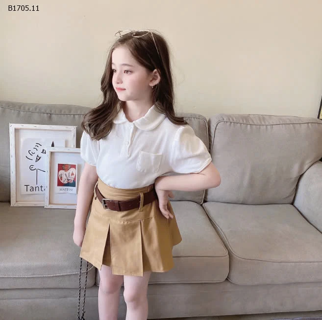 SÉT CHÂN VÁY CHỮ A MIX ÁO ĐE HỞ VAI -sỉ Áo : 117kk           Cv : 148k 