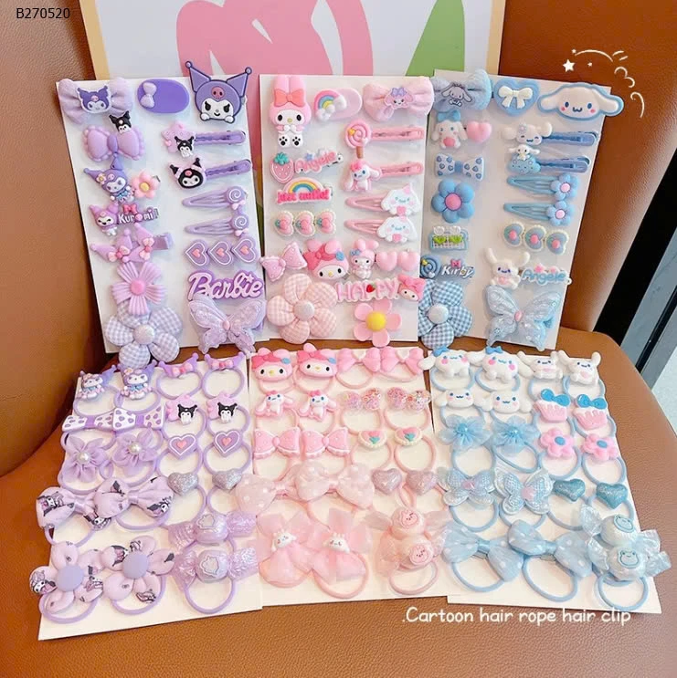 Set kẹp tóc dễ thương mix tận 36 mónnnn chiếc xinh xẻo - sỉ 60kset 36c mix