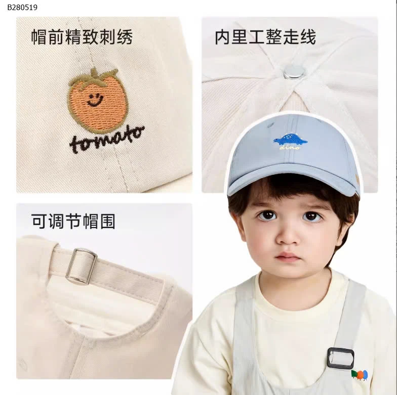 MŨ LƯỠI TRAI CHO BÉ-Sỉ 140k