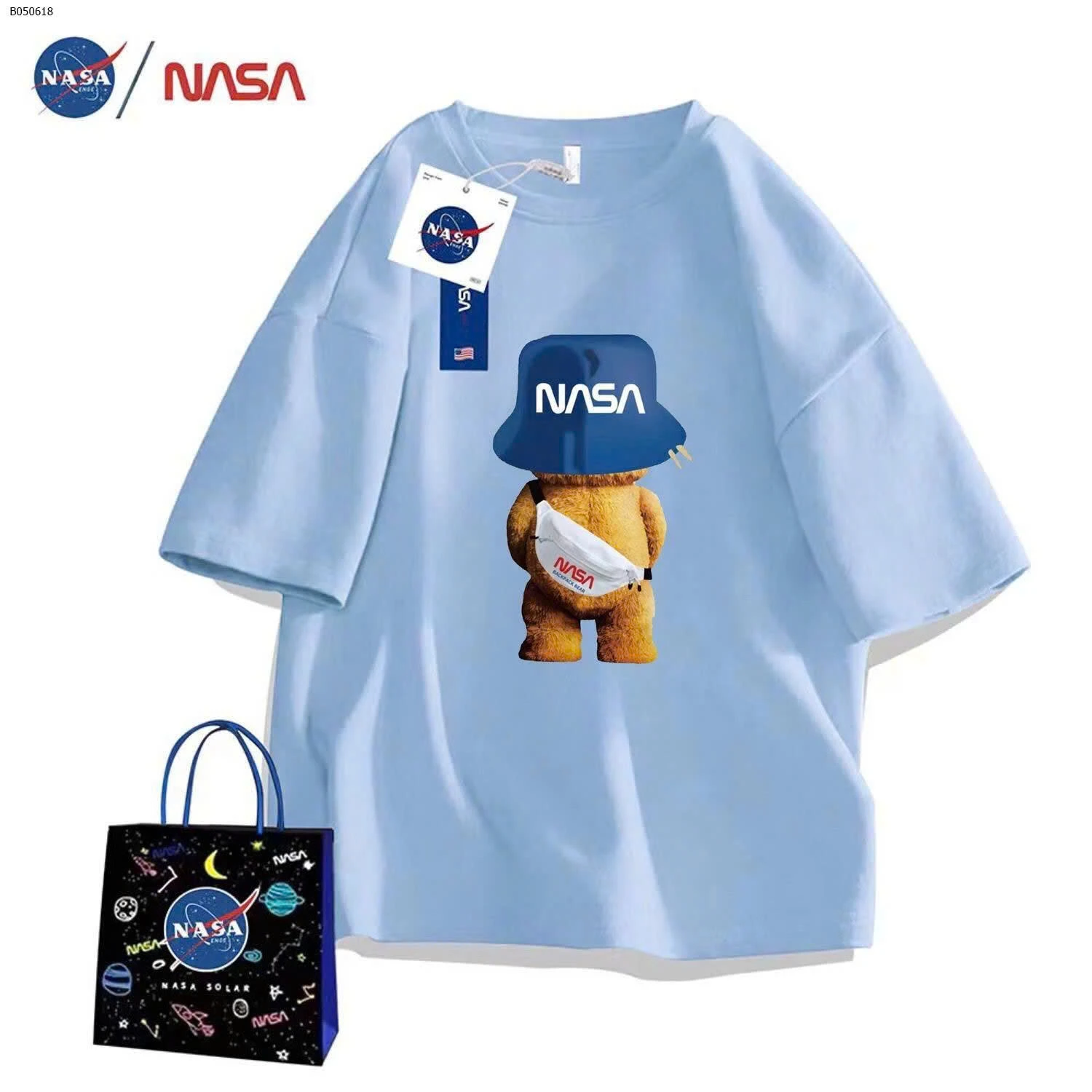 SET 2 ÁO PHÔNG NASA  - sỉ 116k/set 2c như hình