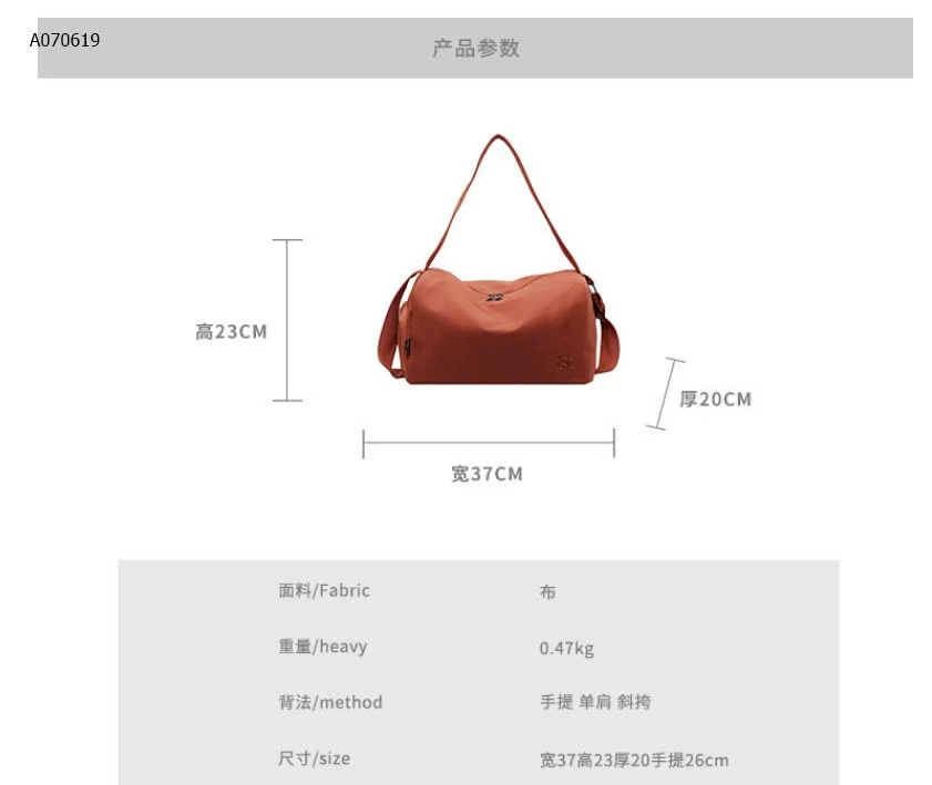 TÚI VẢI DU LỊCH - sỉ 148k