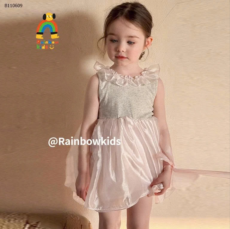 VÁY SÁT NÁCH PHỐI VOAN - sỉ 165k