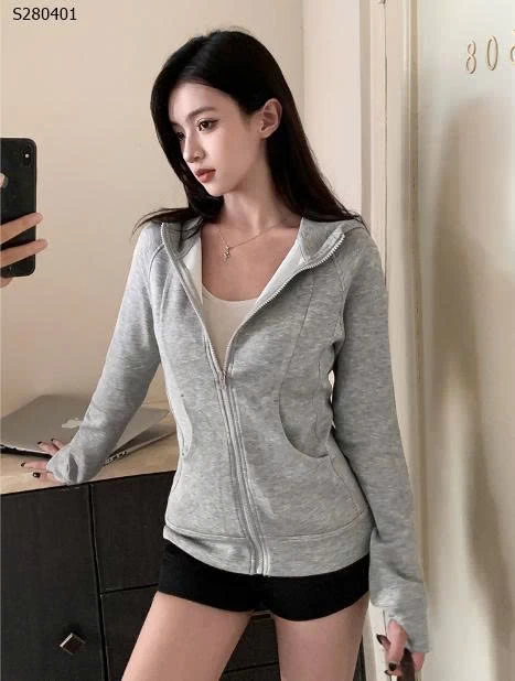 Áo khoác thể thao nữ len kiểu cardigan - 279,000