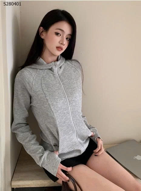 Áo khoác thể thao nữ len kiểu cardigan - 279,000