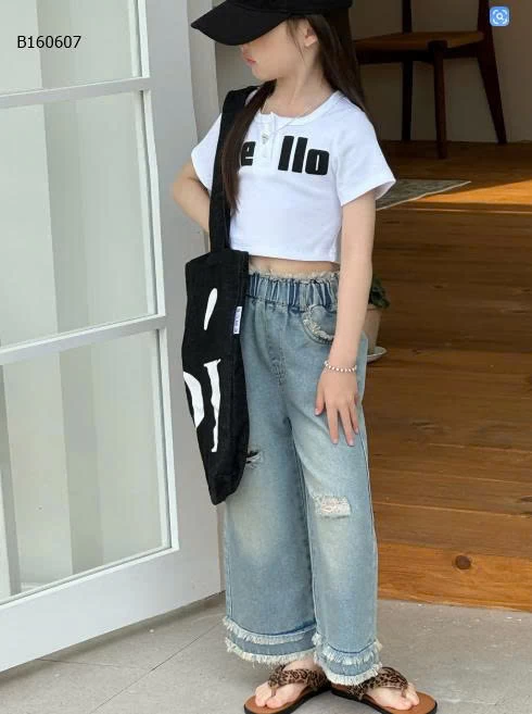 QUẦN JEAN SUÔNG RÁCH BG-Sỉ 168k