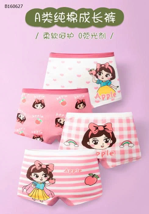 SET 4 QUẦN CHIP CHO BÉ GÁI - Sỉ 60k/1 set 4chiec