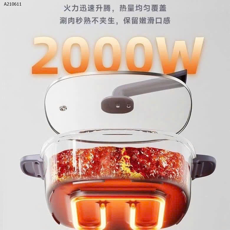 Nồi lẩu Bear đa năng 6.5L Bear công suất 2000w - sỉ 670k