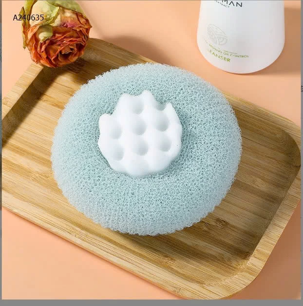 COMBO 4 MÚT BÔNG TẮM MIX 4 MÀU- sỉ giá 49k/4c mix