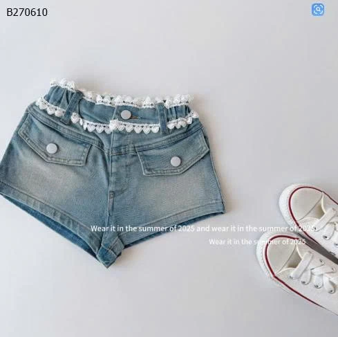 QUẦN SHORT JEAN CẠP REN BG-Sỉ 178K