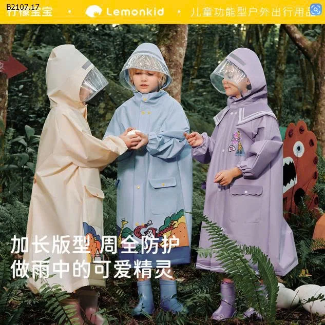 ÁO MƯA TRÙM BALO ĐI HỌC CHO BÉ-Sỉ giá 155k