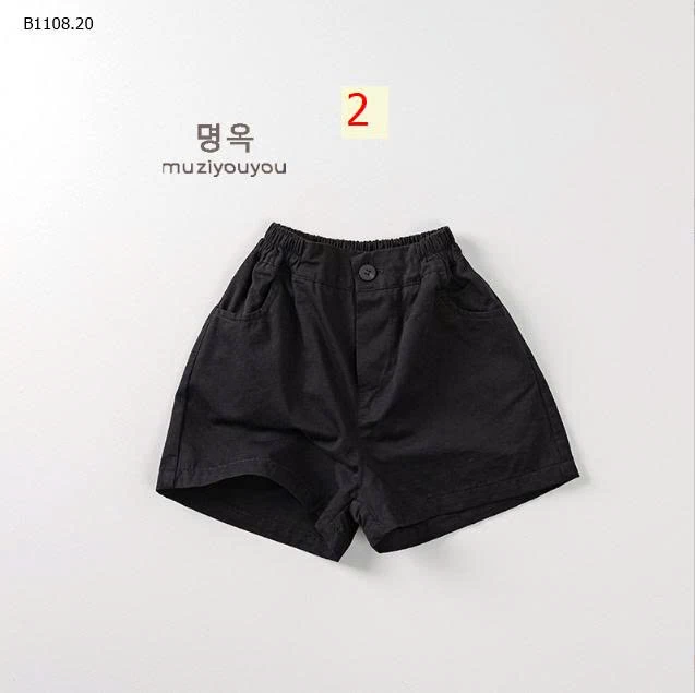 Quần short cotton cho bé trai và bé gái-Giá sỉ 120k