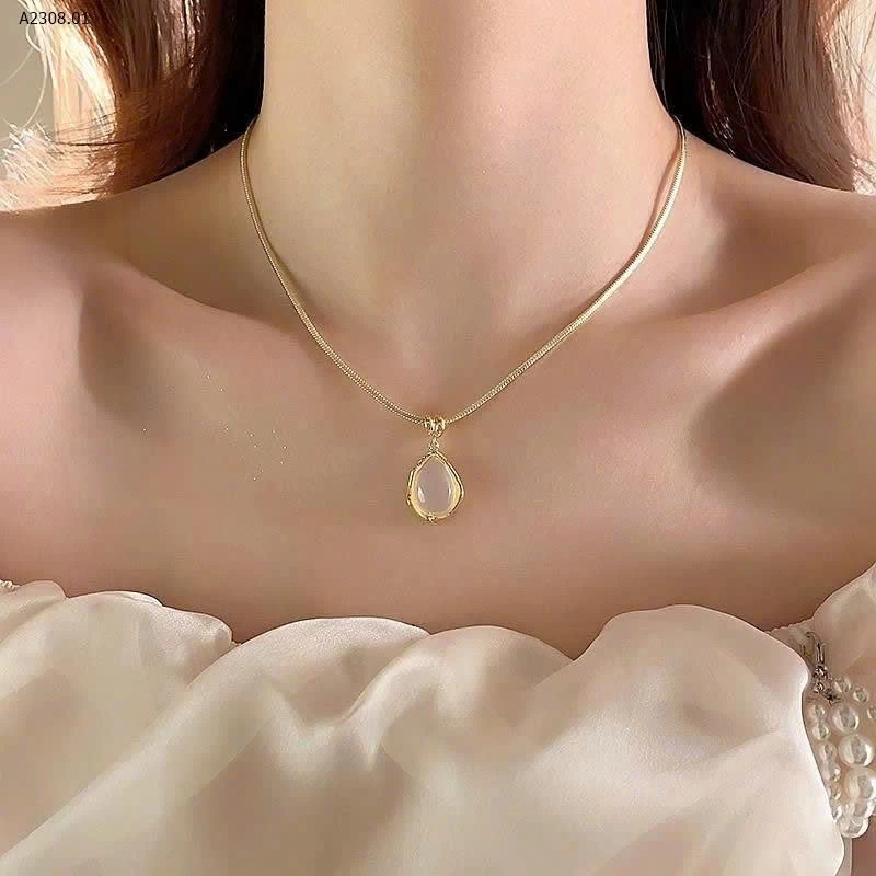 DÂY CHUYỂN MẶT ĐÁ GIỌT NƯỚC HÃNG GOLIC - sỉ 127k