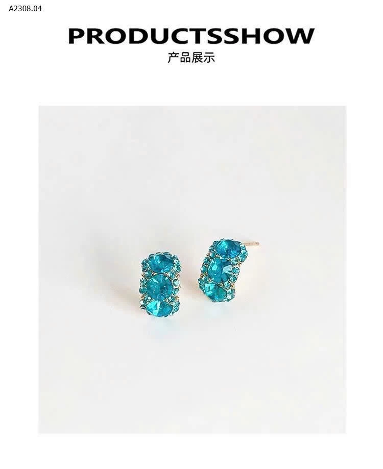 KHUYÊN TAI ĐÁ XANH LNIEER - sỉ 90k