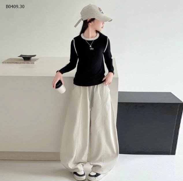 SET ÁO DÀI TAY MIX QUẦN PHỐI CẠP BG-Giá sỉ   áo: 149k  quần: 255k 