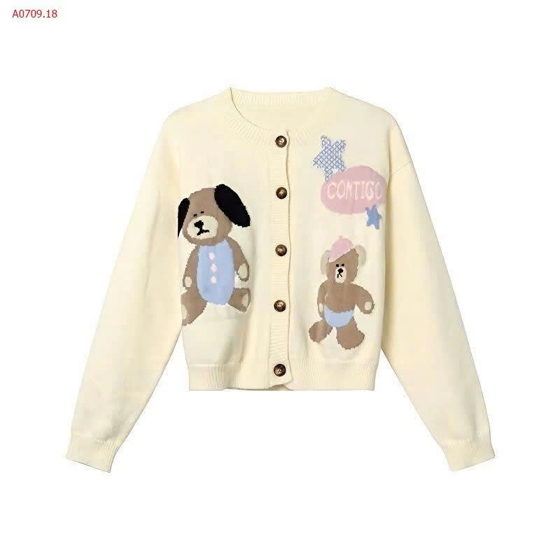 Cardigan Gấu Siêu Xinh – Ấm Áp Mùa Thu Đông - sỉ 135k