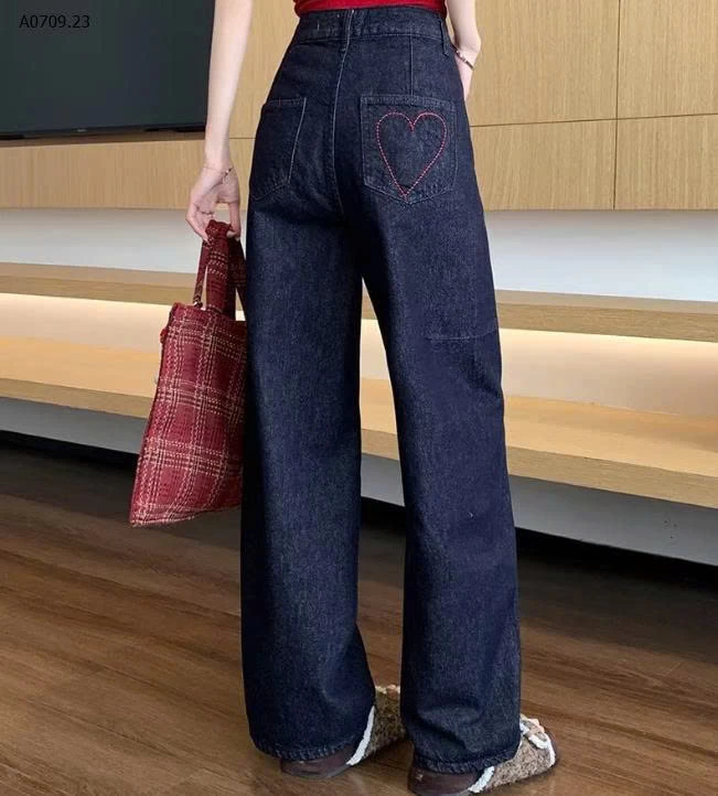 QUẦN JEAN THÊU TIM NỮ- sỉ 165k