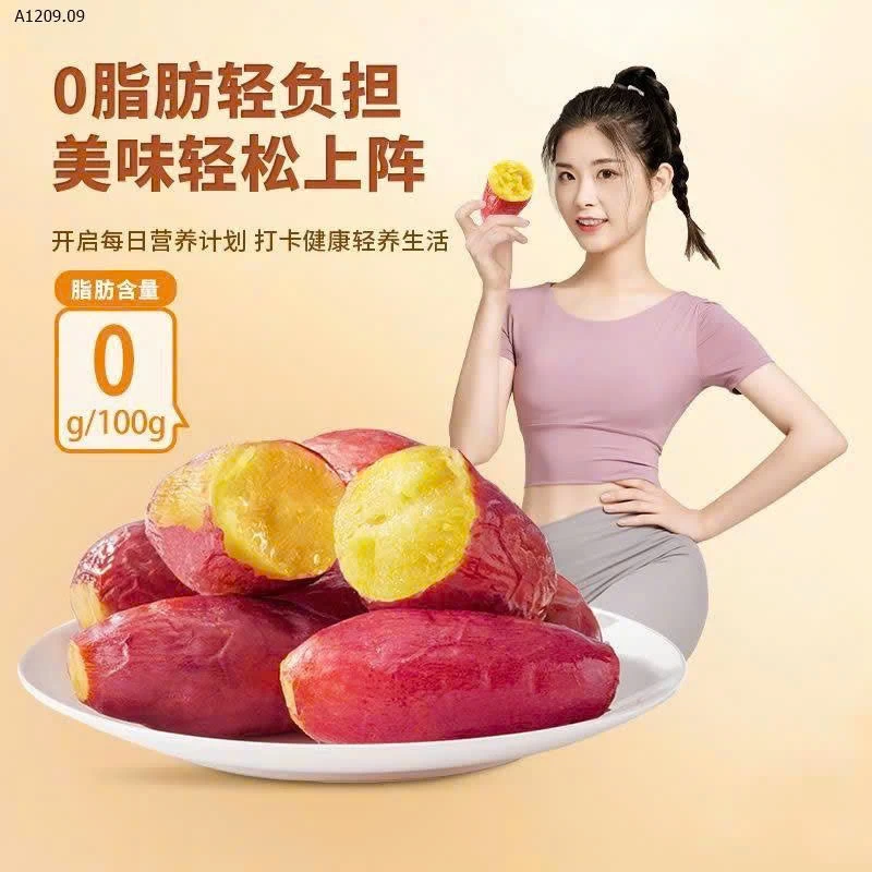 KHOAI LANG HỮU CƠ SẤY DẺO HÃNG BA CON SÓC - sỉ 120k/1kg