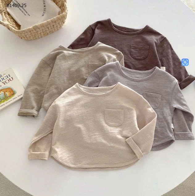  Áo thun cotton trơn màu cho bé- sỉ 82k