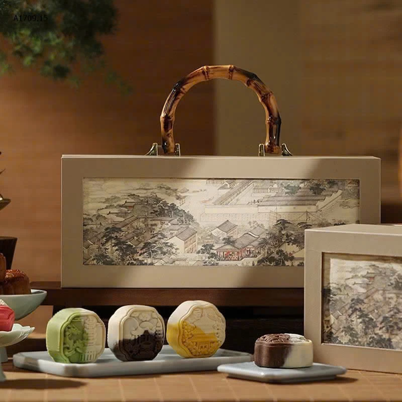 Hộp quà Trung Thu phong cách cổ điển 2025 - sỉ 199k