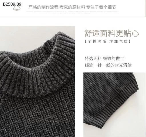 Áo len cổ lọ bé trai và bé gái - sỉ 135k