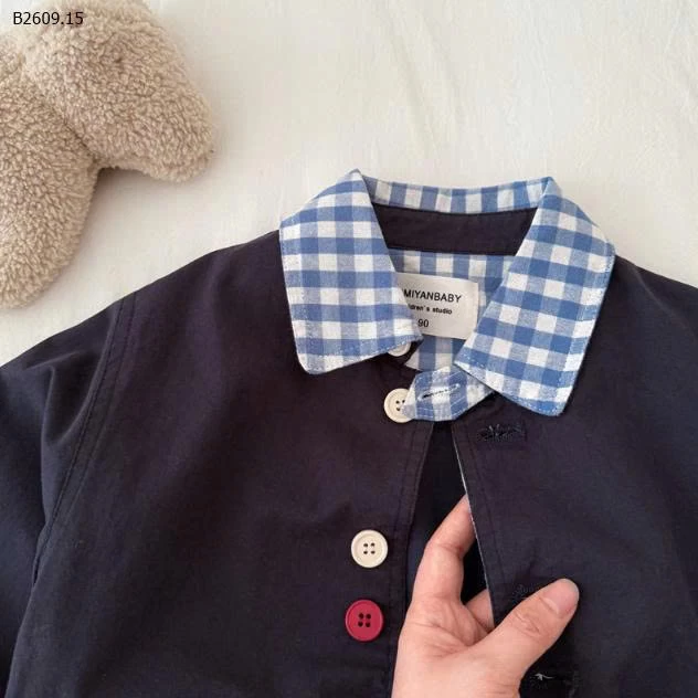 ÁO KHOÁC PHỐI KẺ MIMIYAN BT - sỉ 202k