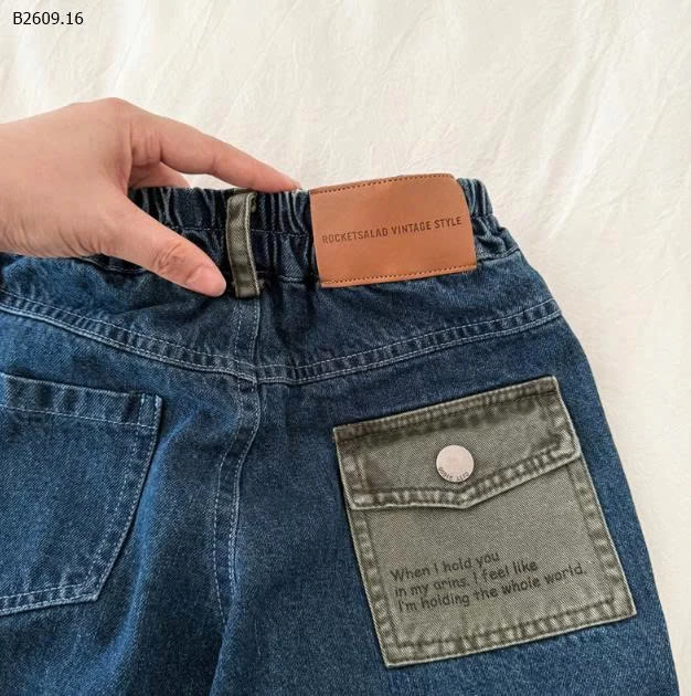 QUẦN JEAN PHỐI TÚI MIMIYAN BT - sỉ 187k