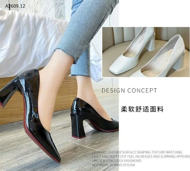 GIÀY CÔNG SỞ MŨI VUÔNG - sỉ 164k