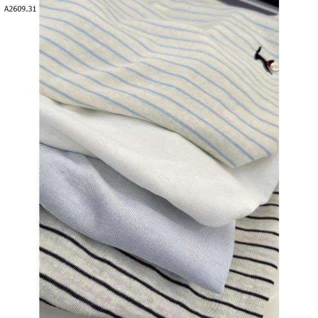 ÁO PHÔNG NỮ SỢI TRE THÊU MÈO  - sỉ 122k