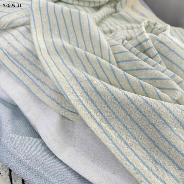 ÁO PHÔNG NỮ SỢI TRE THÊU MÈO  - sỉ 122k