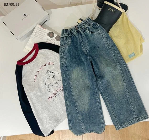 QUẦN JEAN BÉ GÁI AMBB-Giá sỉ 179k, sz 160: 198k