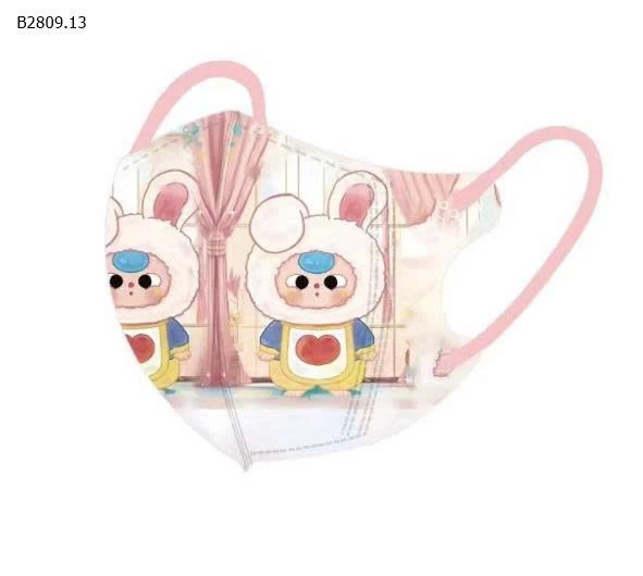 SET 60c KHẨU TRANG BABY THREE VA CAPYBARA CHO BÉ mix màu -Giá sỉ 58k/1 set 60c mix hình hoặc 1 mẫu