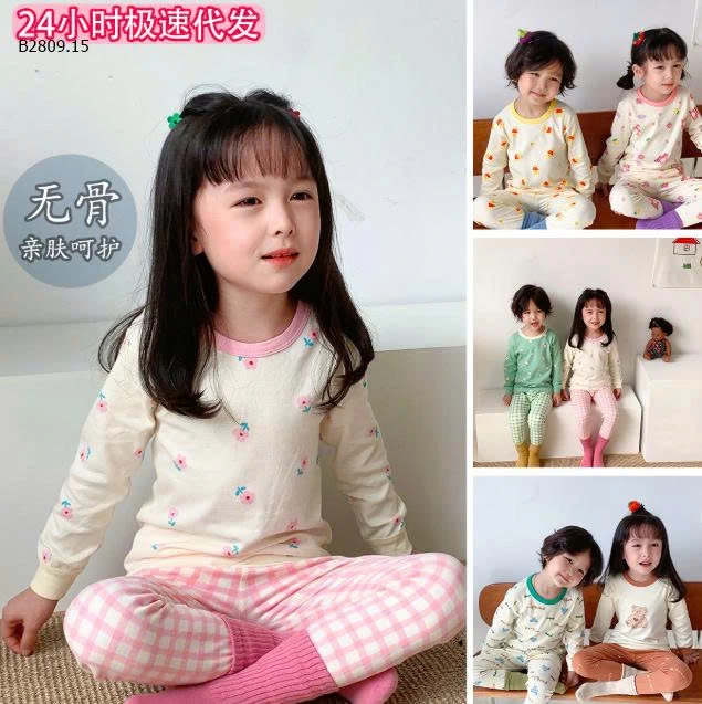 Bộ quần áo thu đông cotton cho bé -giá sỉ  size : 80-120 giá 94k size : 130-160 giá 116k