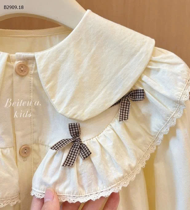 Áo sơ mi bé gái  – xinh như công chúa -Giá sỉ 112k/c