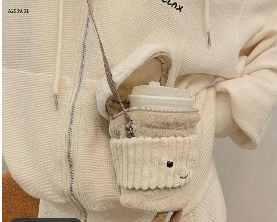 TÚI ĐỰNG CỐC NƯỚC HÌNH BÁNH MUFFIN - sỉ 110k