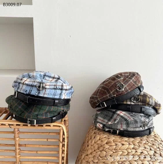 MŨ NỒI KẺ CARO CHO BÉ-Giá sỉ 96k