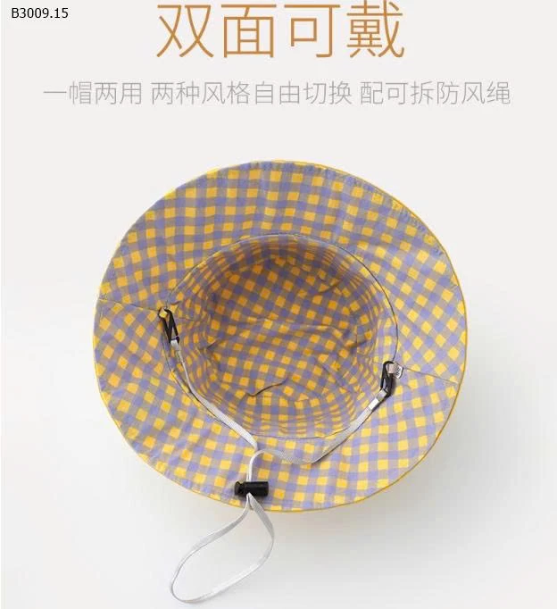 MŨ VÀNH TRÒN 2 MẶT CHO BÉ-Giá sỉ 72k