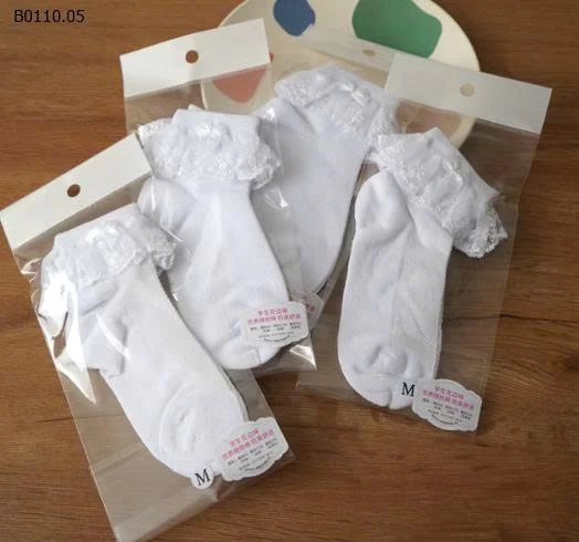 Set 4 đôi Tất ren khiêu vũ Latin cho bé gái mix màu-sỉ 67k/set 4 đôi mix màu 