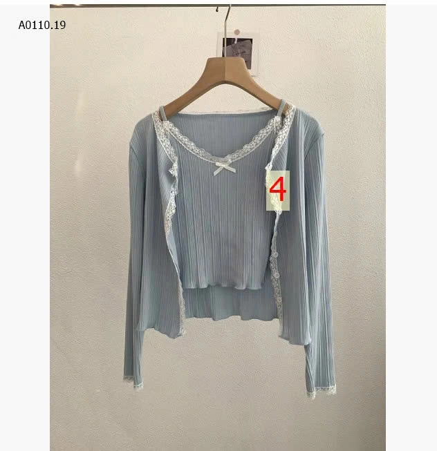 SET ÁO PHỐI REN CHO NỮ   sỉ 185k